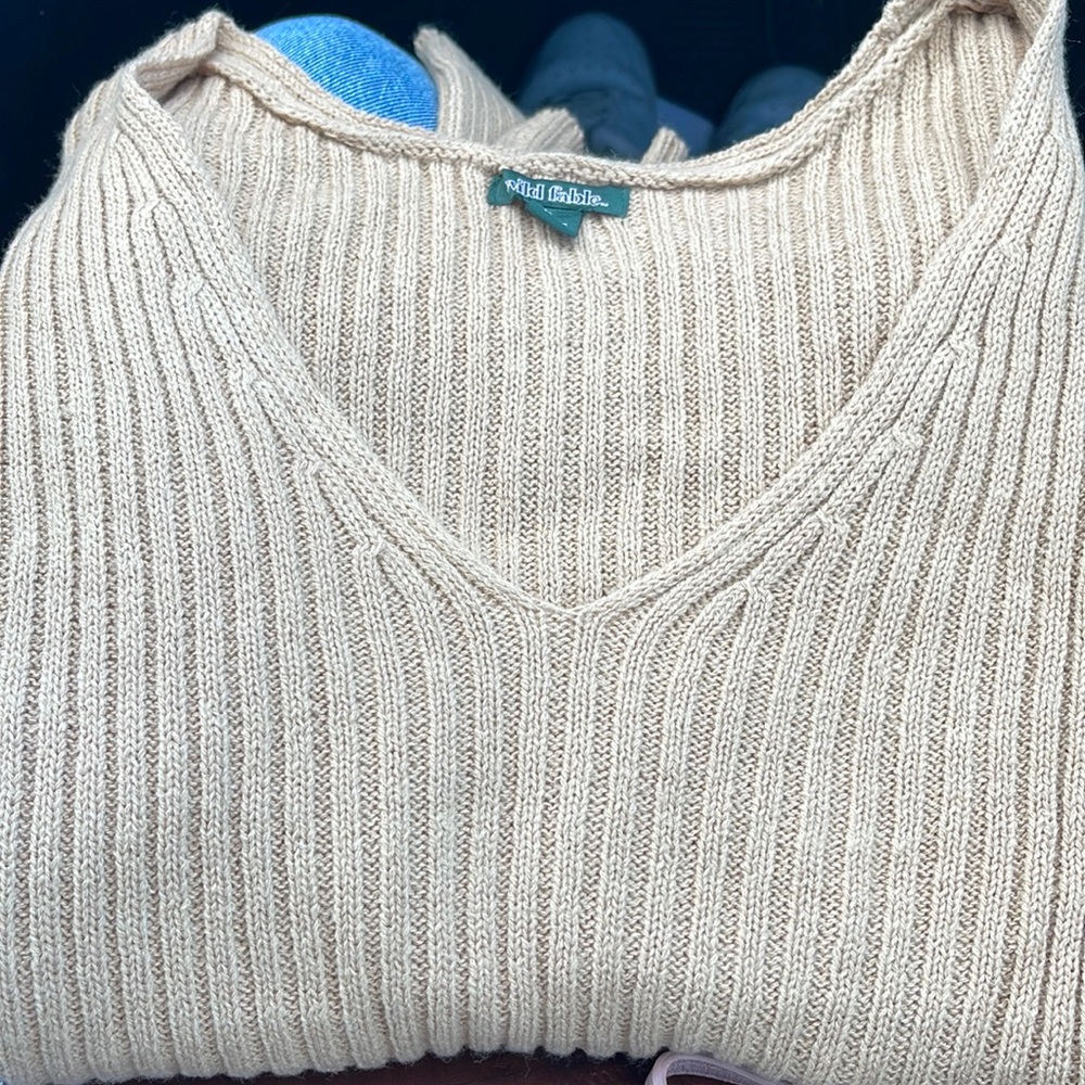 Tan long sleeve sweater